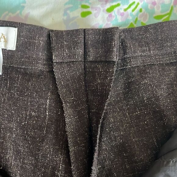Vintage Escada Wool Pants Notched Ankles - 40 ALTERED - Picture 7 of 16